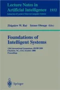 Foundations of Intelligent Systems, Vol. 107