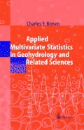 Applied Multivariate Statistics in Geohydrology and Related Sciences