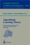 Algorithmic Learning Theory, Vol. 997