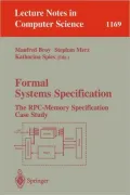 Formal Systems Specification, Vol. 116