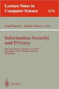 Information Security and Privacy, Vol. 117