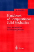 Handbook of Computational Solid Mechanics : Survey and Comparison of Contemporary Methods