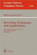 Rewriting Techniques and Applications, Vol. 123