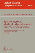 Applied Algebra, Algebraic Algorithms and Error-Correcting Codes