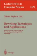 Rewriting Techniques and Applications, Vol. 137