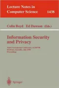 Information Security and Privacy, Vol. 143