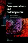 Dokumentations- Und Ordnungslehre by Wilhelm Gaus — book cover