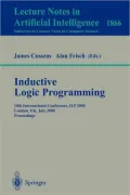 Inductive Logic Programming