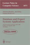 Database and Expert Systems Applications: 11th International Conference, DEXA 2000, London, UK, September 4-8, 2000, Proceedings