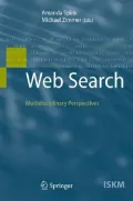 Web Search: Multidisciplinary Perspectives