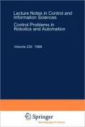 Control Problems in Robotics and Automation, Vol. 230