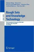 Rough Sets and Knowledge Technology: Third International Conference, Rskt 2008, Chengdu, China, May 17-19, 2008, Proceedings