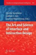 The Art and Science of Interface and Interaction Design (Vol. 1) by Christa Sommerer — book cover