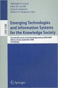 Emerging Technologies and Information Systems for the Knowledge Society: First World Summit on the Knowledge Society, WSKS 2008, Athens, Greece, Septe, Vol. 5288