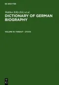 Dictionary of German National Biography, English Language Version, Vol. 10