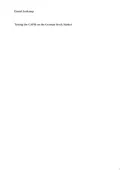 Testing the Capm on the German Stock Market by Loskamp, Daniel — book cover