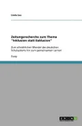 Zeitungsrecherche Zum Thema
