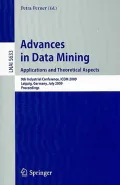 Advances in Data Mining: Applications and Theoretical Aspects
