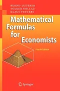 Mathematical Formulas for Economists