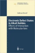 Electronic Defect States in Alkali Halides: Effects of Interaction with Molecular Ions