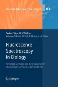 Fluorescence Spectroscopy in Biology: Advanced Methods and Their Applications to Membranes, Proteins, DNA, and Cells