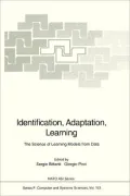 Identification, Adaptation, Learning: The Science of Learning Models from Data