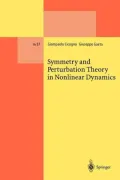 Symmetry and Perturbation Theory in Nonlinear Dynamics