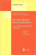 Density-Matrix Renormalization - A New Numerical Method in Physics: Lectures of a Seminar and Workshop Held at the Max-Planck-Institut Fur Physik Komp
