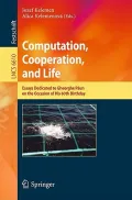 Computation, Cooperation, & Life
