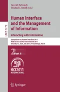 Human Interface and the Management of Information