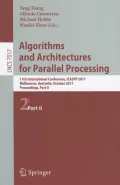 Algorithms and Architectures for Parallel Processing, Part 2