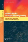 Software Service and Application Engineering