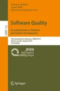 Book cover of Software Quality. Increasing Value in Software and Systems Development