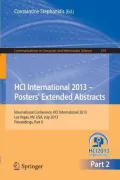 Hci International 2013 - Posters' Extended Abstracts, Part II