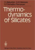 Thermodynamics of Silicates