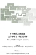 From Statistics to Neural Networks: Theory and Pattern Recognition Applications