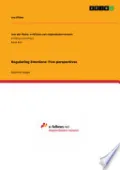 Regulating Emotions: Five perspectives