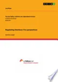 Regulating Emotions