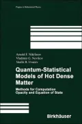 Quantum-Statistical Models of Hot Dense Matters: Methods for Computation Opacity and Equation of State