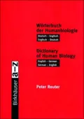 Worterbuch Der Humanbiologie/Dictionary of Human Biology Deutsch-Englisch, Englisch-Deutsch/...