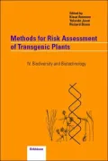 Methods for Risk Assessment of Transgenic Plants IV. Biodiversity and Biotechnology