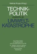 Technikpolitik Angesichts Der Umweltkatastrophe