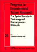 The Syrian Hamster in Toxicology and Carcinogenesis: Proceedings - Symposium on the Syrian Hamster in Toxicology and Carcinogenesis Research, Boston, November 30-December 2, 1977