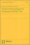Uniform Terminology for European Contract Law