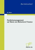 Portfoliomanagement Auf Basis Von Behavioral Finance