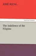 The Indolence of the Filipino