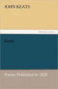 Keats: Poems Published in 1820
