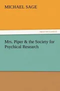 Mrs. Piper & the Society for Psychical Research