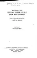 Studies in Indian Literature and Philosophy Collected Articles of J.A.B Van Buitenen