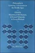 Philosophy and Learning Universities in the Middle Ages
